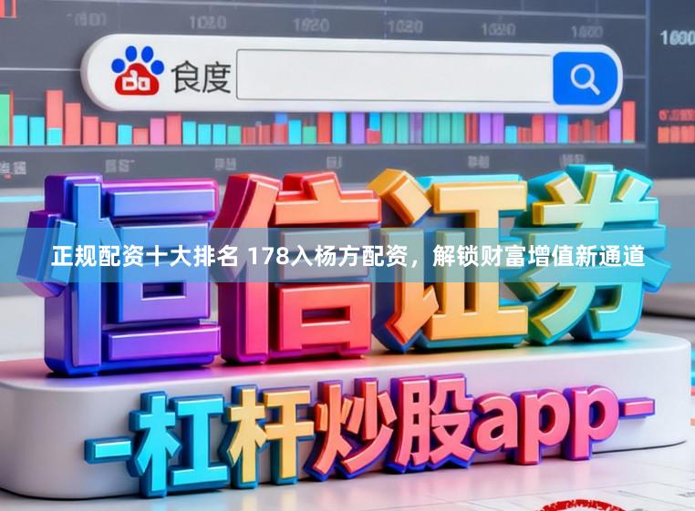 正规配资十大排名 178入杨方配资，解锁财富增值新通道